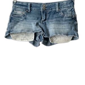 Amethyst Denim Shorts Women Size 5 Blue Be Beautiful Short Shorts